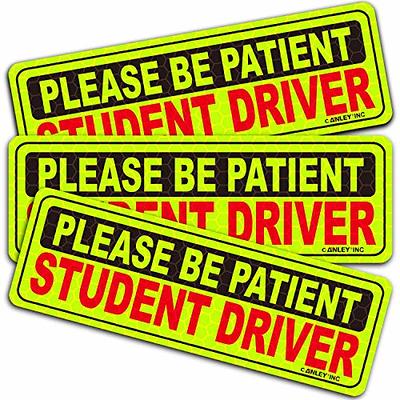 Signs Authority 12 Car Magnet Sticker For New & Beginner Drivers - 3 Pack  : Target
