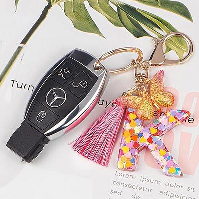 Suweibuke Cute Beige Key Chains for Women Girls, Initial Letter Keychains  with White Tassel, Charms for Key Handbags Backpacks (M) - Yahoo Shopping