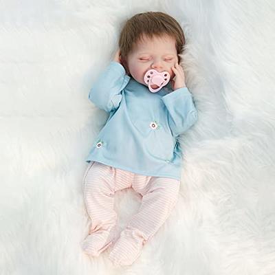 Zlgkjk Reborn Baby Dolls, 18 Realistic Newborn Baby Dolls Girl with Soft  Vinyl Silicone Full Body, Lifelike Sleeping Baby Dolls for Girls, Reborn