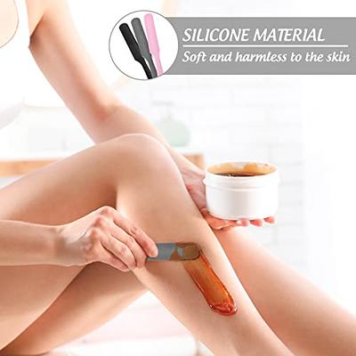 3pcs Non-stick Wax Spatula Silicone Spatula Waxing Applicator Hair Removal  Stick 