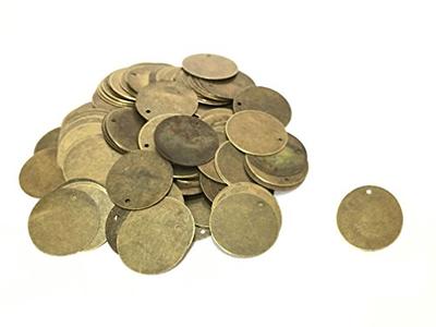 200 Antique Bronze Tone 13/16 Inch Metal Blanks Round Metal Stamping Blank  and Charms 20mm Diameter - Yahoo Shopping