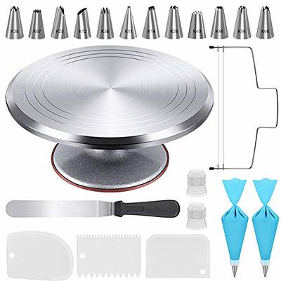 Cake Turntable - 12 Inch Aluminium Revolving Cake Stand, Professional Cake  Decorating Stand For Baker, Birthday, Gift Idea