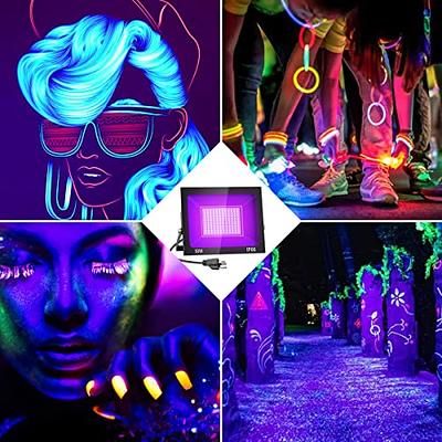 How to decorate a black light party - Black light LED glow party