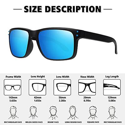 ANYLUV Mens Sunglasses Polarized, Retro Square Sun Glasses for Men Women  with UV400 Protection for Driving (Grey/Ice Blue/Green) - Yahoo Shopping