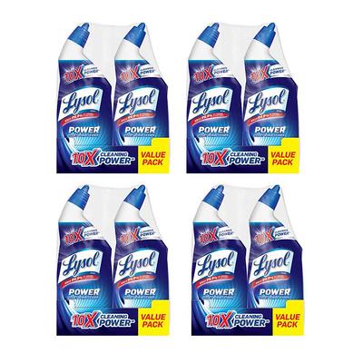 Lysol 24 oz. Power Toilet Bowl Cleaner (2-Count) (4-Pack), Blue - Yahoo  Shopping