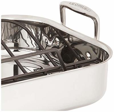 Le Creuset Stainless Steel Roasting Pan with Rack