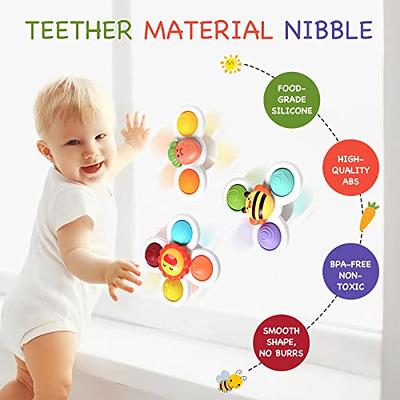 Suction Cup Spinner Infant Baby Toys 12-18 Months, Spinning Top Sensory  Toys for Toddlers 1-3 Year Old, Fidget Dimple Toy for babies, Christmas