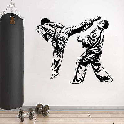 Boxing Sticker, Boxer Training, Gym, Sport, Wall Sticker Vinyl Decal Mural  Art Decor - 18x16/Burgundy - Yahoo Shopping