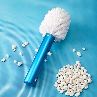 Corner and Step Pool Round Brush, Pool Step and Corner Brush, 180 Degree  Rotation Handle Scrub Brush for Ground Swimming Pools, Spas, Hot Tubs,  1-1/4