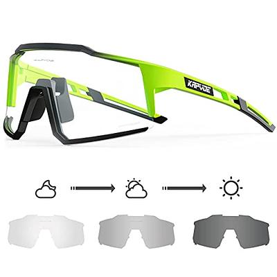 KAPVOE Photochromic Cycling Sunglasses MTB Clear Mountain Bike