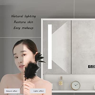 Smart bathroom mirror cabinet with light toilet bathroom mirror