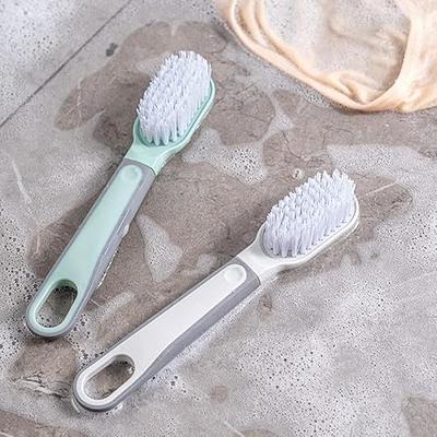 Scrubbing Brush Hard Bristle Laundry Clothes Shoes Scrub Brush Portable  Plastic Hands Cleaning Brush for Kitchen Bathroom