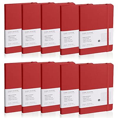 PAPERAGE Dotted Journal Notebook, (Red), 160 Pages, Medium 5.7 inches x 8  inches - 100 GSM Thick Paper, Hardcover