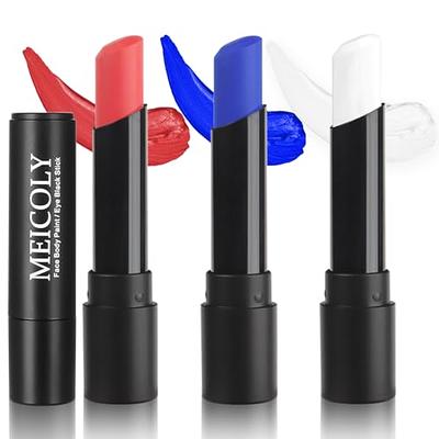 MEICOLY Black Eye Black Stick for Baseball/Softball/Football/Lacrosse,Easy  To Color Sports Eye Stick EyeBlack Stick,Long Lasting Halloween Face Paint