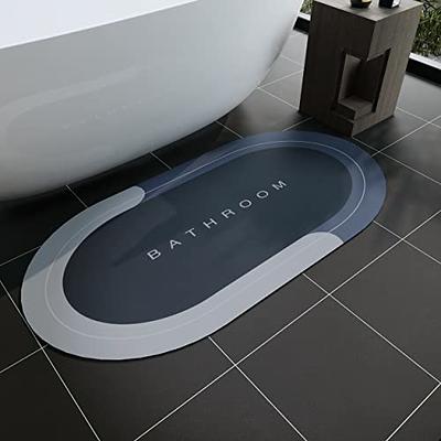 Zoryllic Thin Bath Mats for Bathroom Non Slip Bath Rug Bathroom Mats Super  Absorbent Floor Mat Washable Bathroom Rugs fit Under Door,for