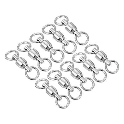 PATIKIL Ball Bearing Swivel, 10 Pack 103lb Carbon Steel Solid Welded Ring Fishing  Tackle Connector, Silver - Yahoo Shopping
