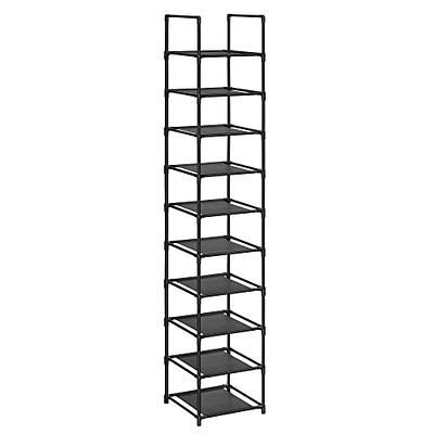 SONGMICS Shoe Rack, 8-Tier Shoe Organizer, Metal Shoe Storage for