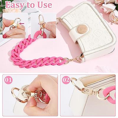 Chain Strap Purse Handle Replacement Handbag Acrylic Decoration Shoulder  Straps Handles Wallet Crossbody Detachable Flat 