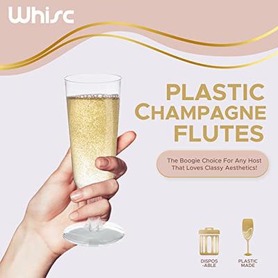 True Party 5.5 oz Plastic Champagne Flute, Set of 12 