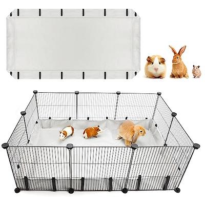 Sweetude 8 Pcs Pet Cage Liner 14'' x 4.5'' Cage Urine Guard Side Lining  Clear Sheet