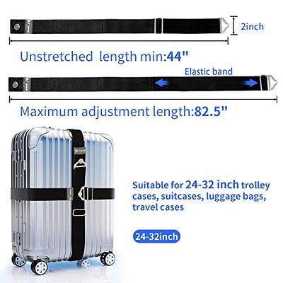 2 Pieces Luggage Straps for Suitcases Adjustable Luggage Belt Travel  Suitcase Belt Luggage Suitcase Straps with Buckles Add a Bag Luggage Strap  for