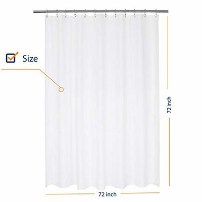  ALYVIA SPRING Waterproof Fabric Shower Curtain Liner with 3  Magnets - Soft Hotel Quality Cloth Shower Liner, Light-Weight & Machine  Washable - Standard Size 72x72, White : Home & Kitchen