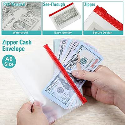 12PCS A6 Cash Envelopes Binder Budget Envelope System Wallet Loose