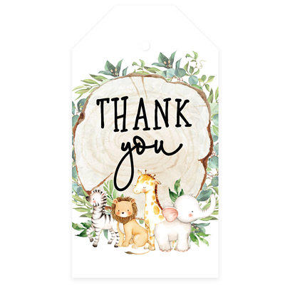 Kids Party Favor Classic Thank You Tags With String, 40-Pack Safari Animals  Birthday Gift Tags For Gift Bags, Favor Bags, Goody Bags Boys Girls Baby S  - Yahoo Shopping