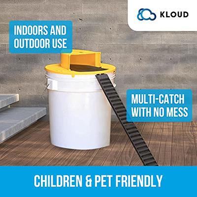 Humanized Mousetrap Flip Slide Bucket Lid Mouse Trap Reusable Easy Install Rats  Traps for 5 Gallon Bucket House Indoor Outdoor