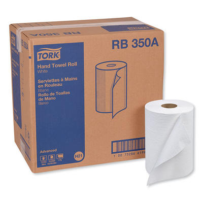 Morcon Tissue Morsoft Universal Roll Towels, Paper, White, 7.8 x 600 ft,  12 Rolls/Carton