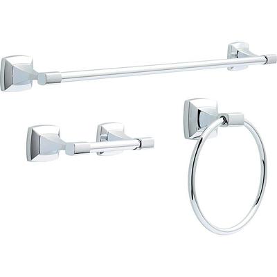 Portwood 6 in. Double Hand Towel Bar in Chrome