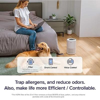 LEVOIT Air Purifiers for Home Large Room Up to 1980 Ft² in 1 Hr With Air  Quality Monitor, Smart WiFi and Auto Mode, 3-in-1 Filter Captures Pet