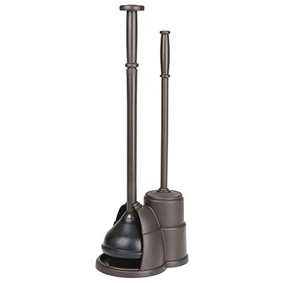 MR.SIGA Toilet Plunger and Bowl Brush with Holder, Heavy Duty Toilet Brush  and Plunger Set for Bathroom Cleaning, Black, 1 Set - Yahoo Shopping