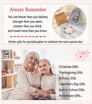 UNGENT THEM Granddaughter Gifts, Granddaughter Bracelets Letter M