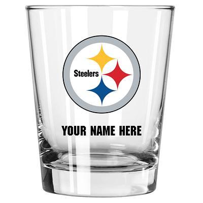 Pittsburgh Steelers 16oz. Crackle Pint Glass