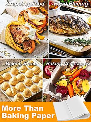 Parchment Paper Sheets, 9x13 In Non-Stick Precut Baking Parchment for  Baking, Grilling, Air Fryer, Steaming, and More (Unbleached) - Quarter  Sheet