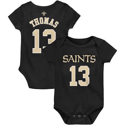 Women's Fanatics Branded Michael Thomas White New Orleans Saints Fashion  Player Name & Number V-Neck T-Shirt