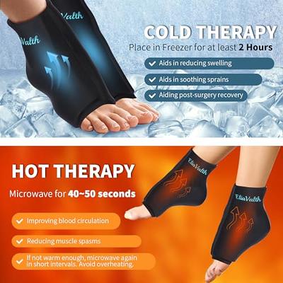 EliaValth Ankle Ice Pack Wrap, Ice Packs for Injuries & Plantar