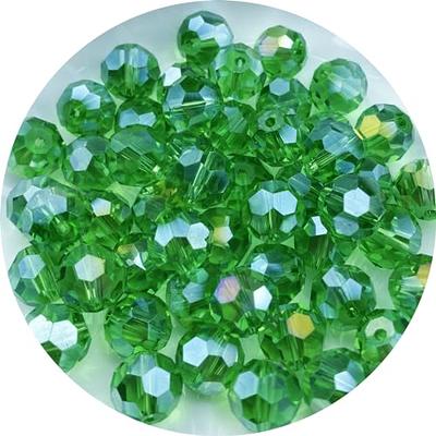 Crystal AB Round Crystal Glass Beads DIY Jewelry Making Faceted