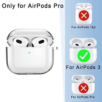 AirPods 3rd Gen Case Cover with Cleaner Kit,Soft Silicone Protective Case  for Apple AirPods 3rd Generation Charging Case with Keychain,Shockproof