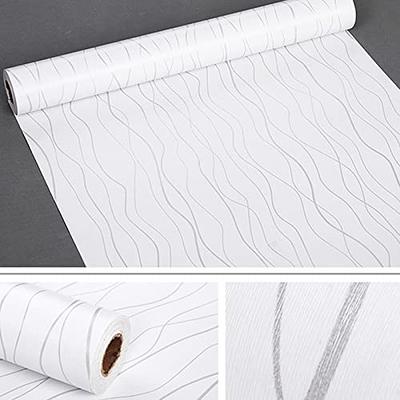 Contact Paper Gold Line White Waves Stripe Wallpaper Peel And