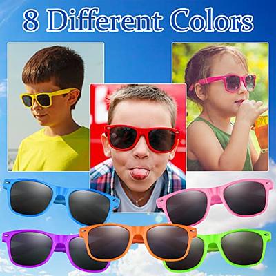 6 Pack Neon Party Sunglasses Bulk Kids Adults Unisex Retro Party Favours  Supplies Sun Glasses