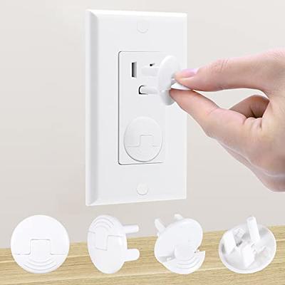  Thyle 100 Pcs Clear Outlet Covers Bulk Child Baby Proofing  Proof Plug Covers for Electrical Outlets Easy Install Socket Sturdy Safe  Secure Baby Proofing Kit for Home Office Bulk : Baby