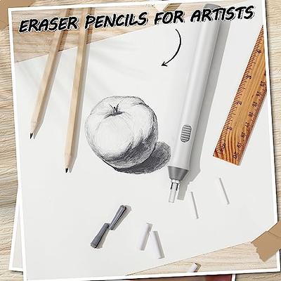 Electric Eraser Pen,10 Refills Quick Erase Electric, Electric Pencil Eraser Electric Drawing Eraser Pen, Pen Eraser for Drawing Art Students