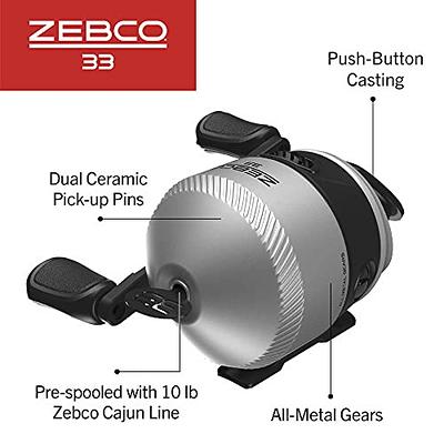 Zebco 33 Camo Spincast Reel and Fishing Rod Combo, 6-Foot 2-Piece  Fiberglass Fishing Pole with Comfortable EVA Handle, Quickset Anti-Reverse  Fishing Reel with Bite Alert, Black/Camo : Everything Else 