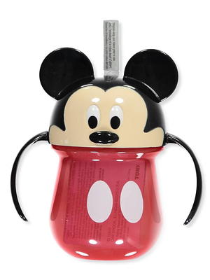 Mickey Mouse Weighted Straw Trainer Cup 7 Oz - Training Sippy Cup for Baby  and Toddler