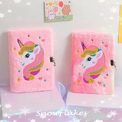 Luolizon Unicorn Diary with Lock for Girls,Girls Journal Notebook