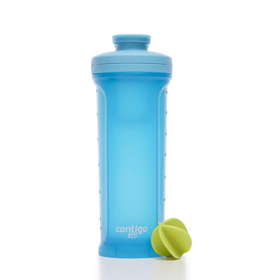 GHOST Shaker Bottle with Wire Whisk BlenderBall - Blue (28 fl oz