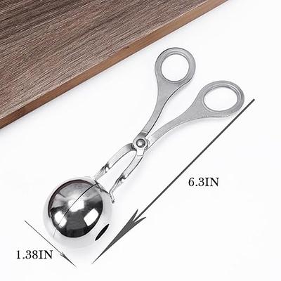 Meatball Maker None-stick Meatball Scoop Ball Maker Stainless Steel Meat  Baller Cake Pop Scoop with Detachable Anti-Slip Handles