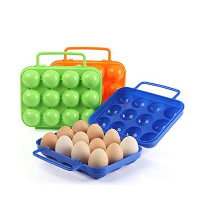 Greenco Refrigerator Organizer Bins for Eggs - Eggs Container for  Refrigerator - 14 Egg Organizer Container with Lid & Durable Handle -  Stackable